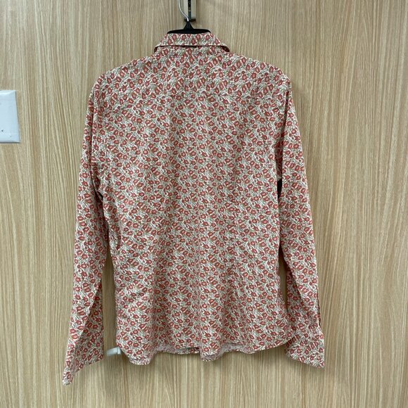 Lands' End Pink Floral Cotton Top Size 16 - Picture 5 of 5